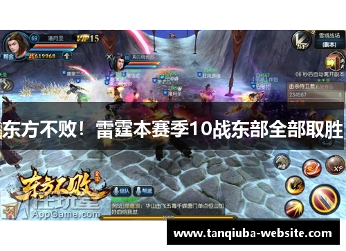 东方不败！雷霆本赛季10战东部全部取胜